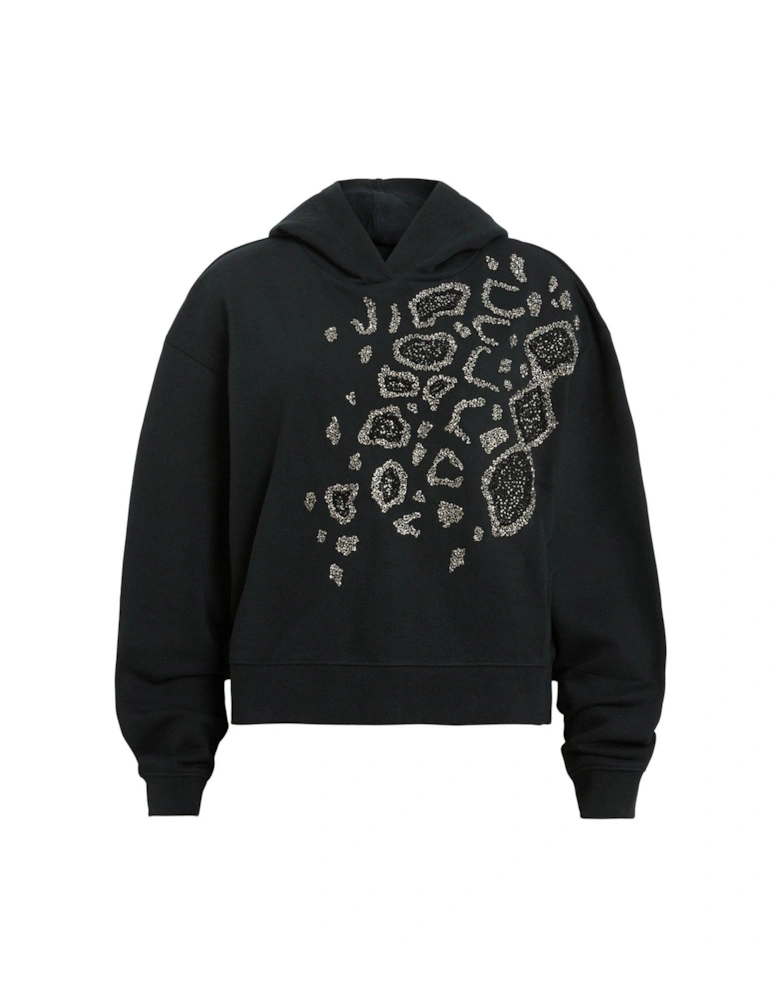 Pippa Flow Embellished Hoodie - Black