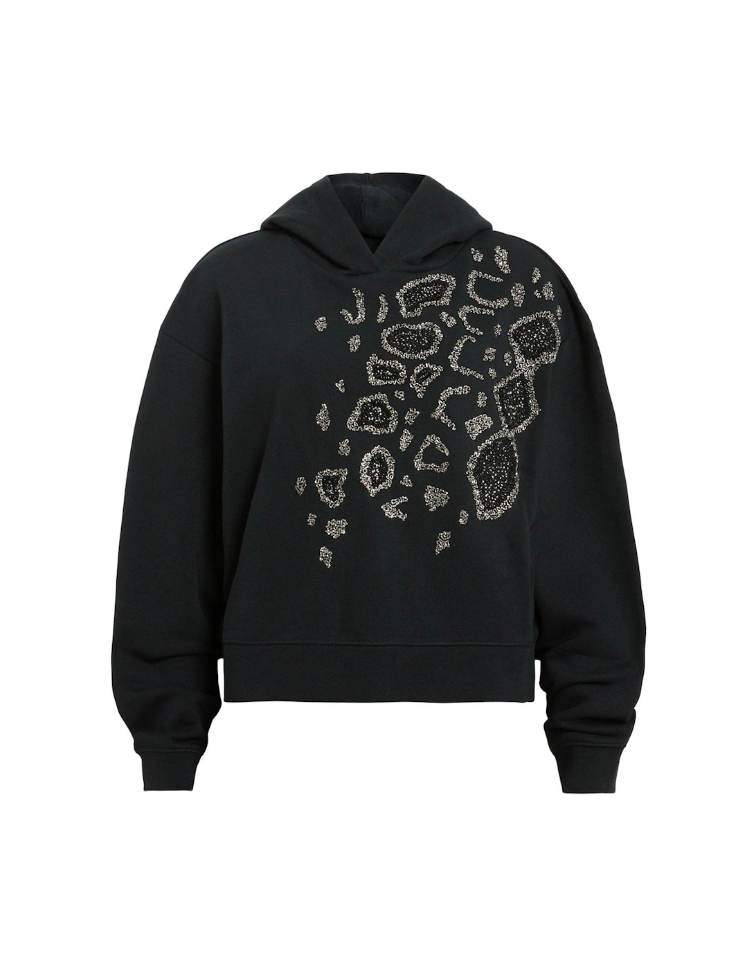 Pippa Flow Embellished Hoodie - Black