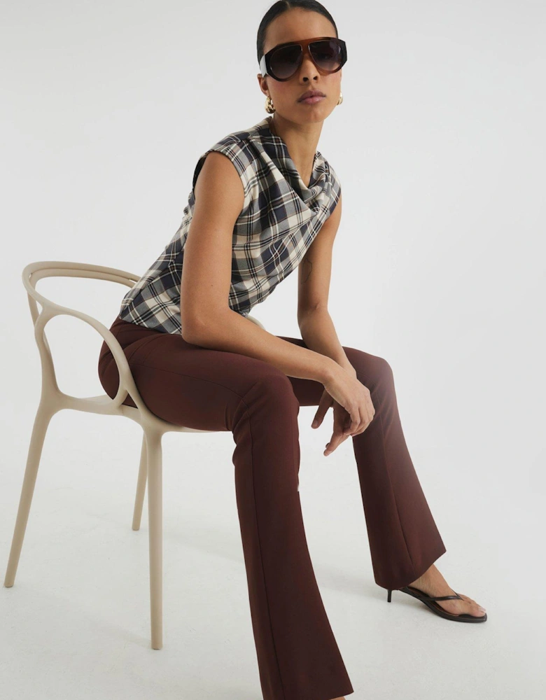 Skinny Leg Trouser - Dark Brown