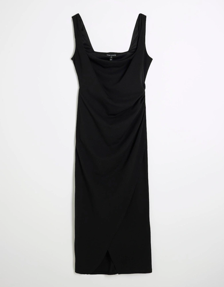 Strappy Pencil Dress - Black