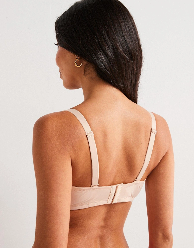 Michelle Light Padded Strapless Balcony Fuller Bust Bra - Beige