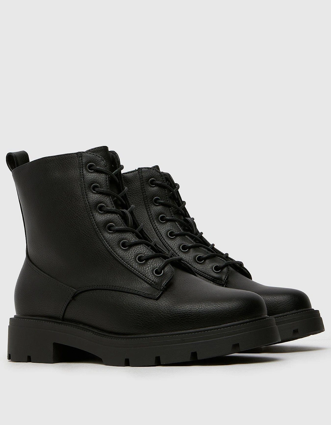 Wide Fit Andria Lace Up Boot - Black