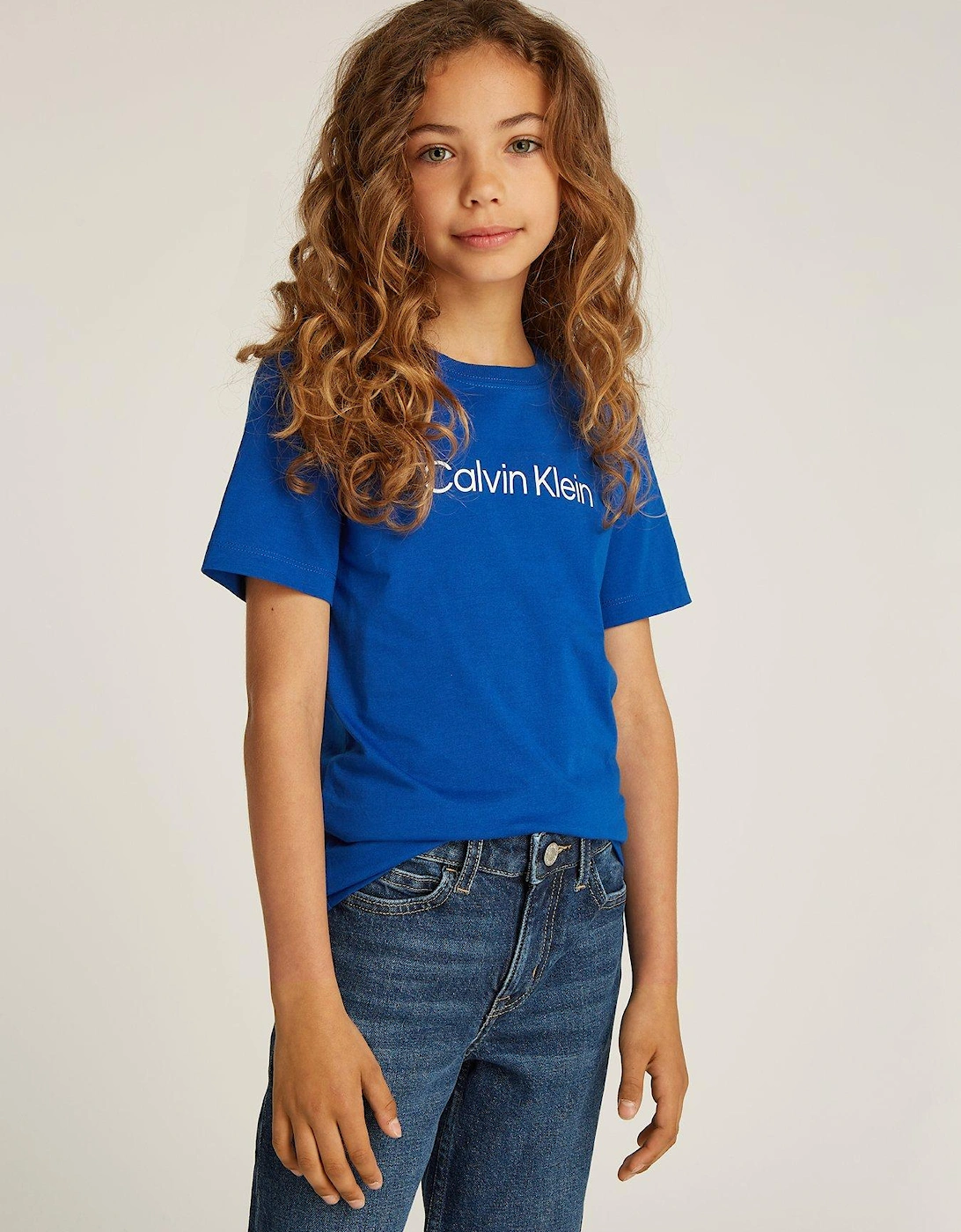 Kids Logo Short Sleeve T-Shirt - Blue