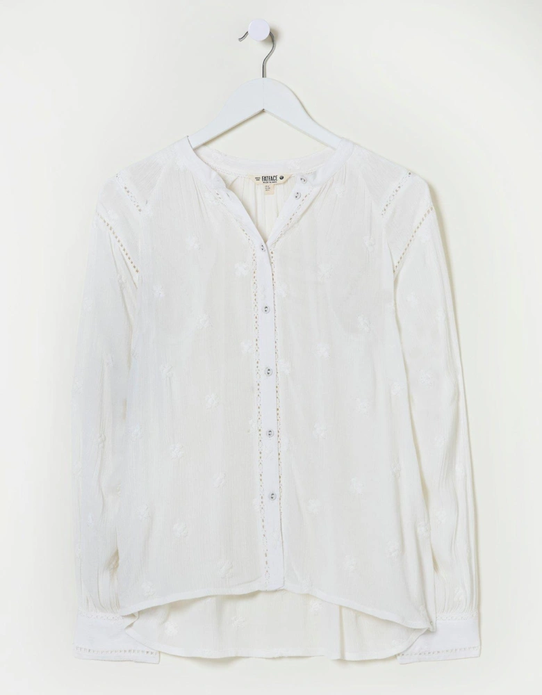 Orla Embroidered Blouse - White