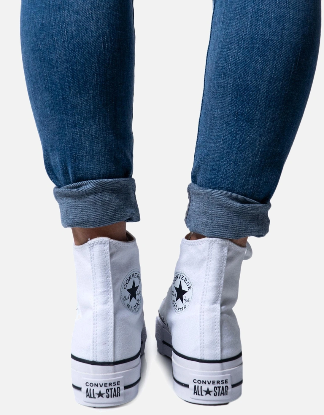 Platform High Top Sneakers Women - White