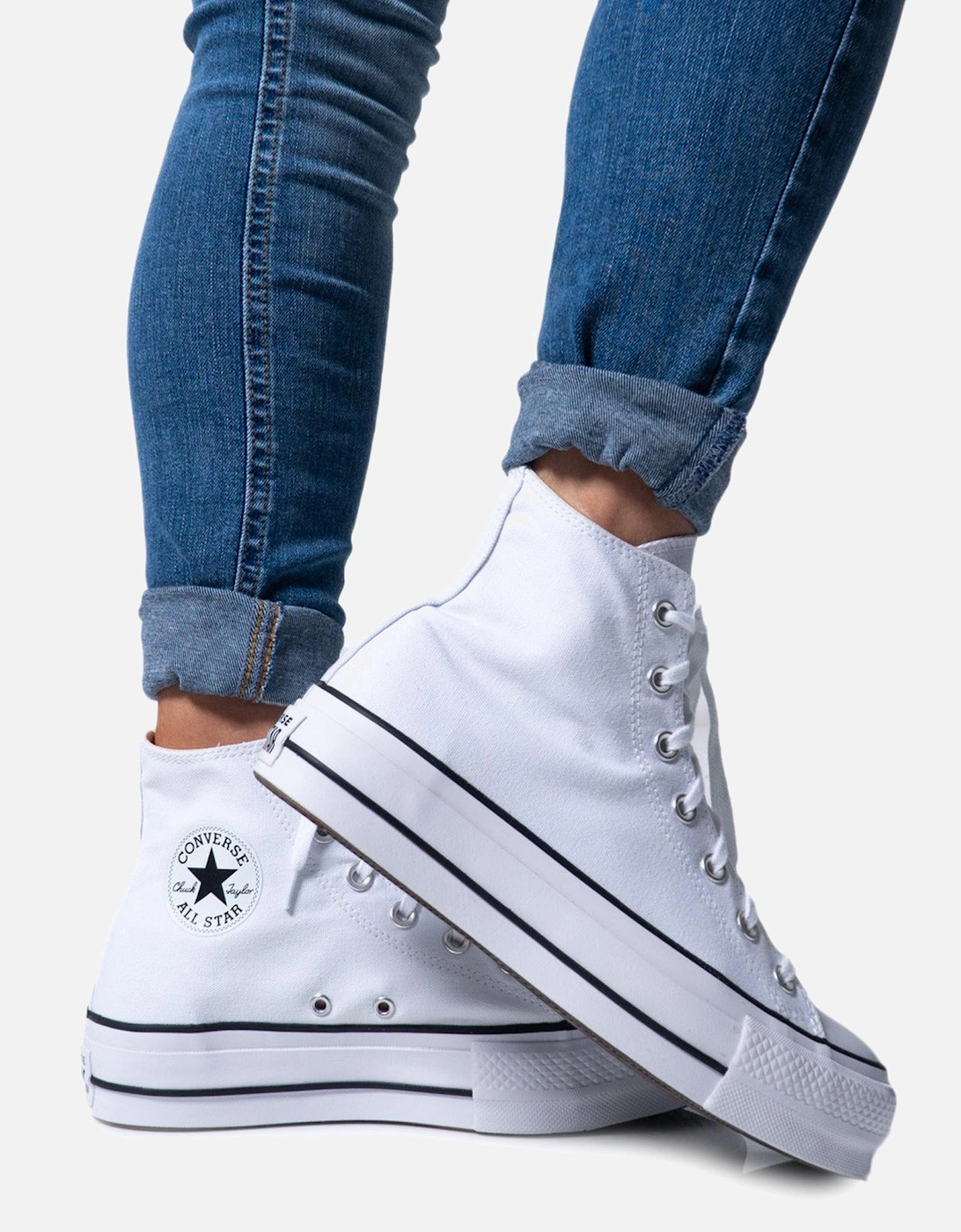 Platform High Top Sneakers Women - White, 4 of 3