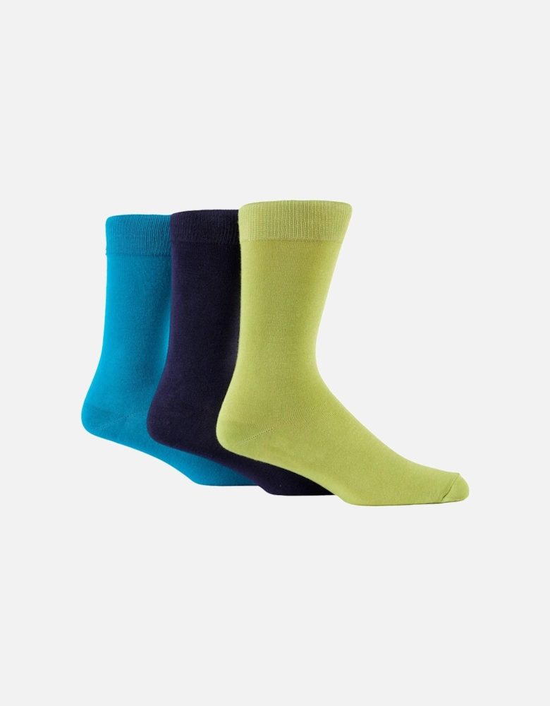 3 PAIR MENS BAMBOO PLAIN SOCKS