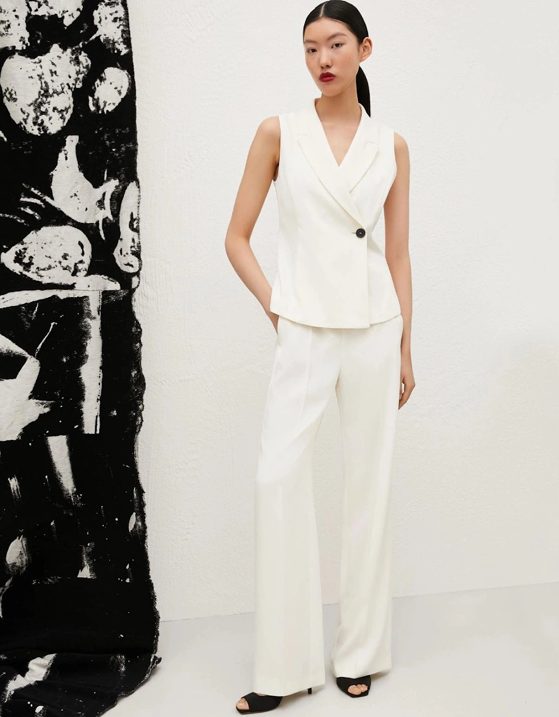 Marella Women's Cavallo Long Trouser - White - Size: 8