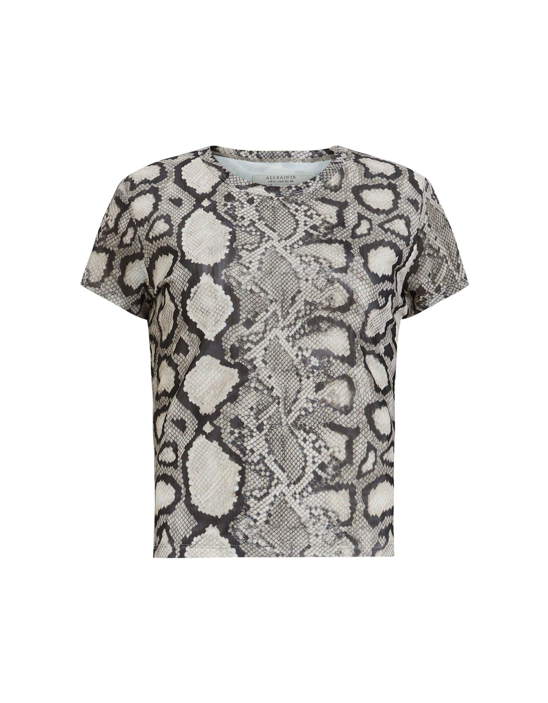 Ellie Mesh Snake Print T-Shirt - Multi