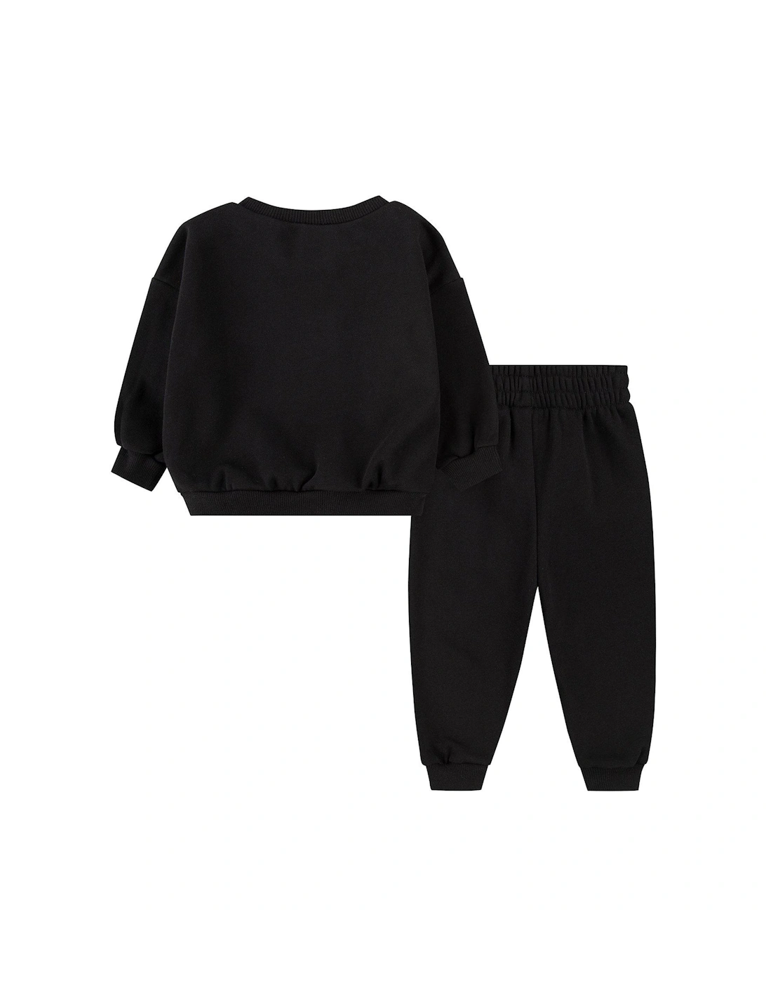 Infants Essential Fleece Crew Tracksuit - Black