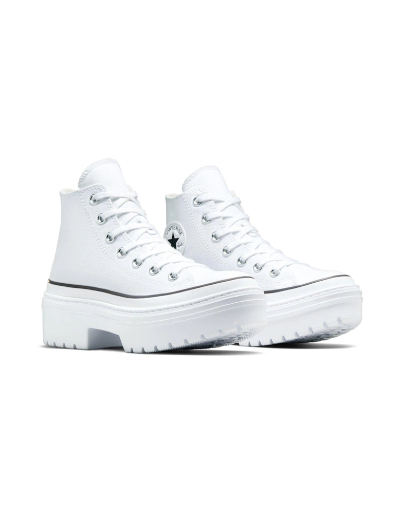 Womens Chuck Taylor All Star Lugged Heel Canvas Hi/Egret - White/Black