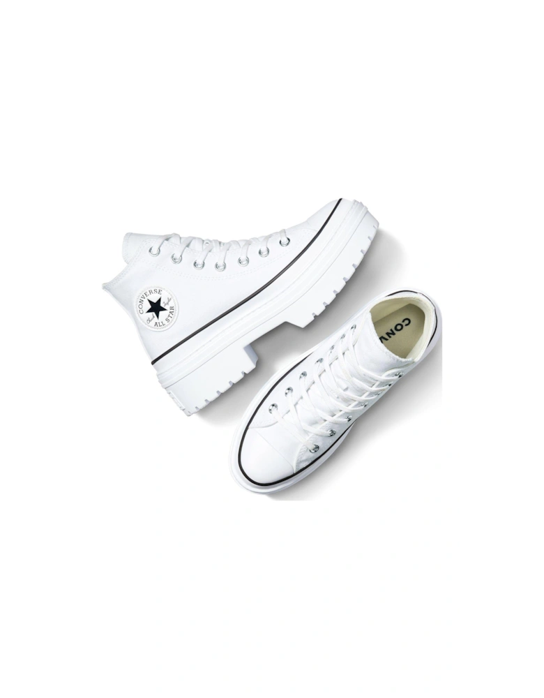 Womens Chuck Taylor All Star Lugged Heel Canvas Hi/Egret - White/Black