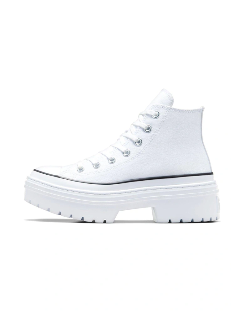 Womens Chuck Taylor All Star Lugged Heel Canvas Hi/Egret - White/Black