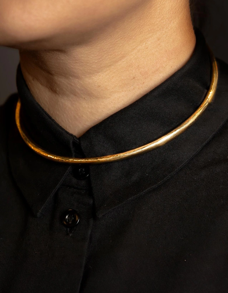  Necklace Simple Collar Brass