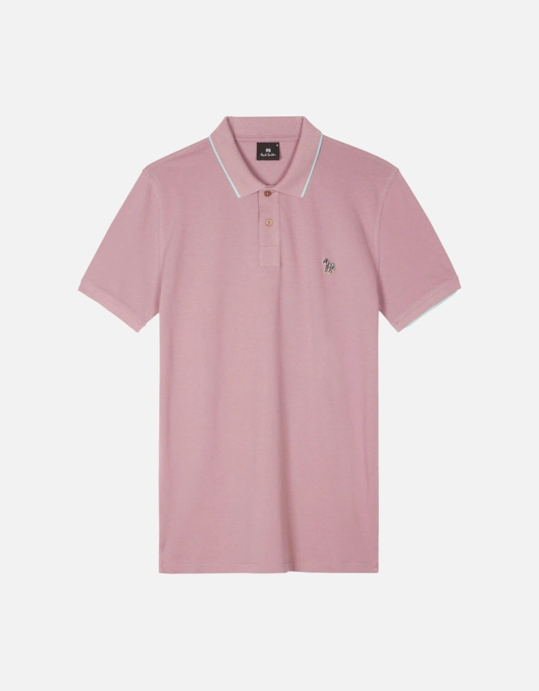 PS Reg Fit Zebra Badge Polo Shirt 55 Mauve