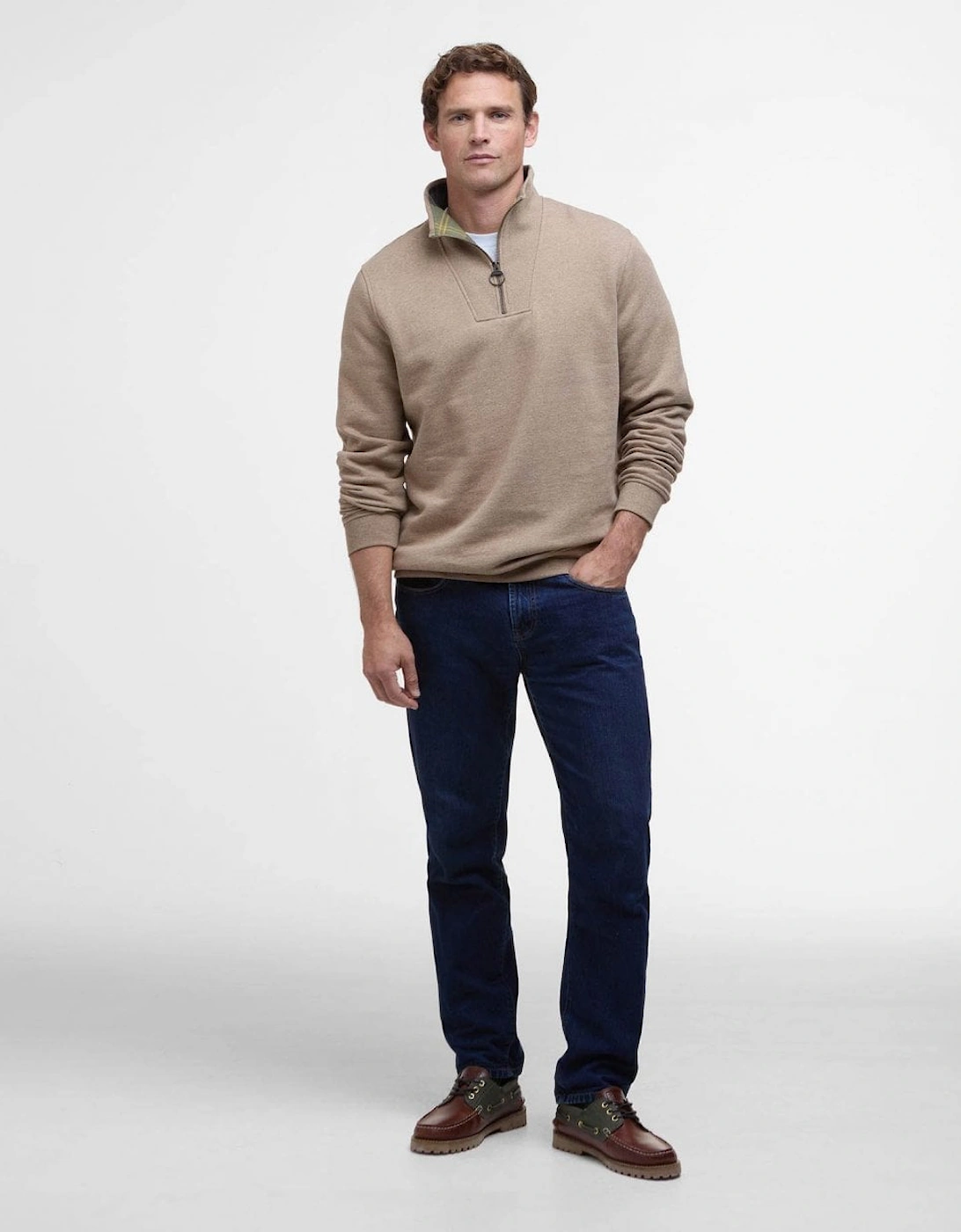 Nelson Mens Half Zip Sweatshirt