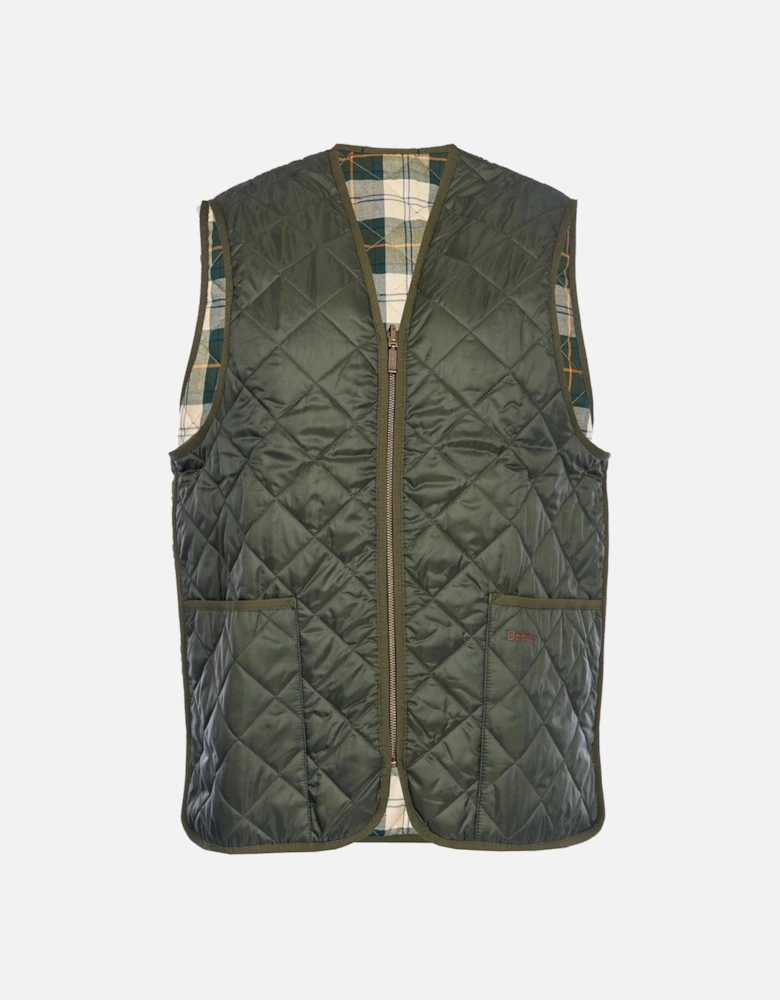 Quilted Mens Waistcoat/Zip-In Liner