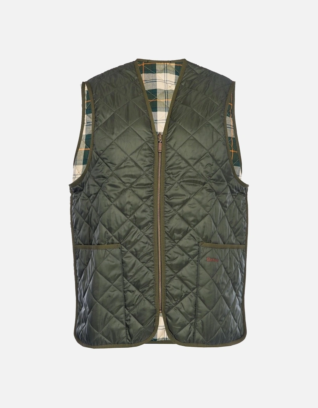 Quilted Mens Waistcoat/Zip-In Liner