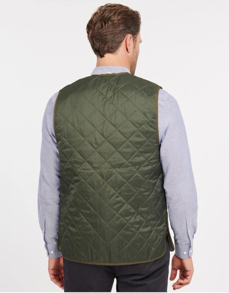 Quilted Mens Waistcoat/Zip-In Liner