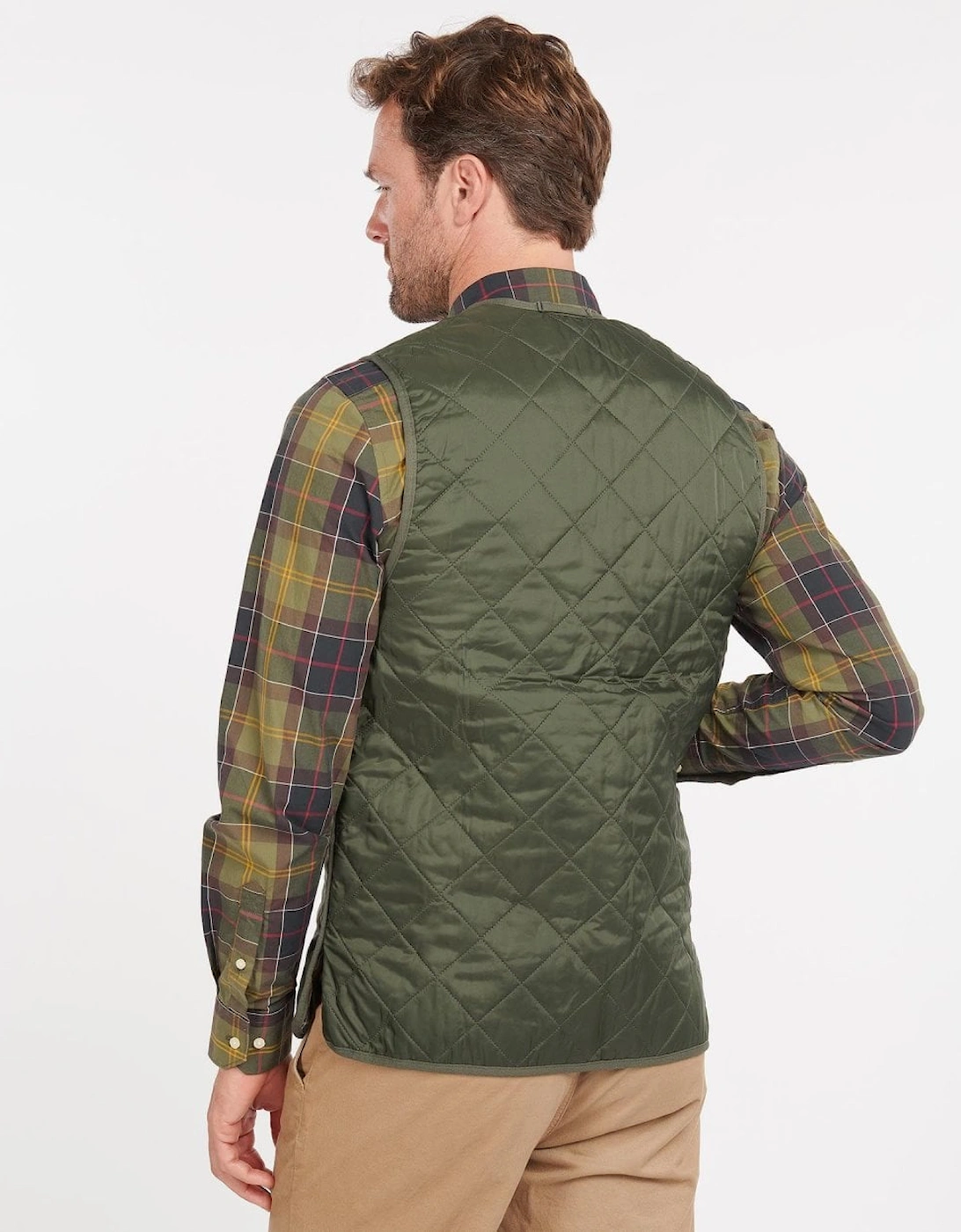 Quilted Mens Waistcoat/Zip-In Liner