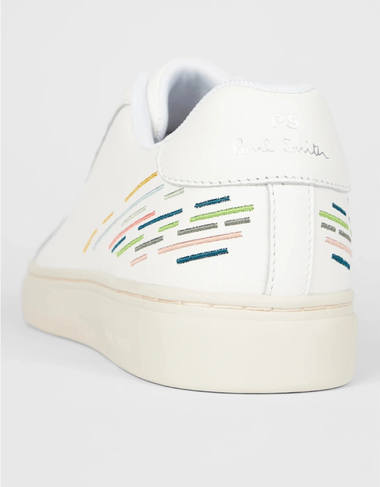 PS Rex Embroidery Trainers 01 WHITE