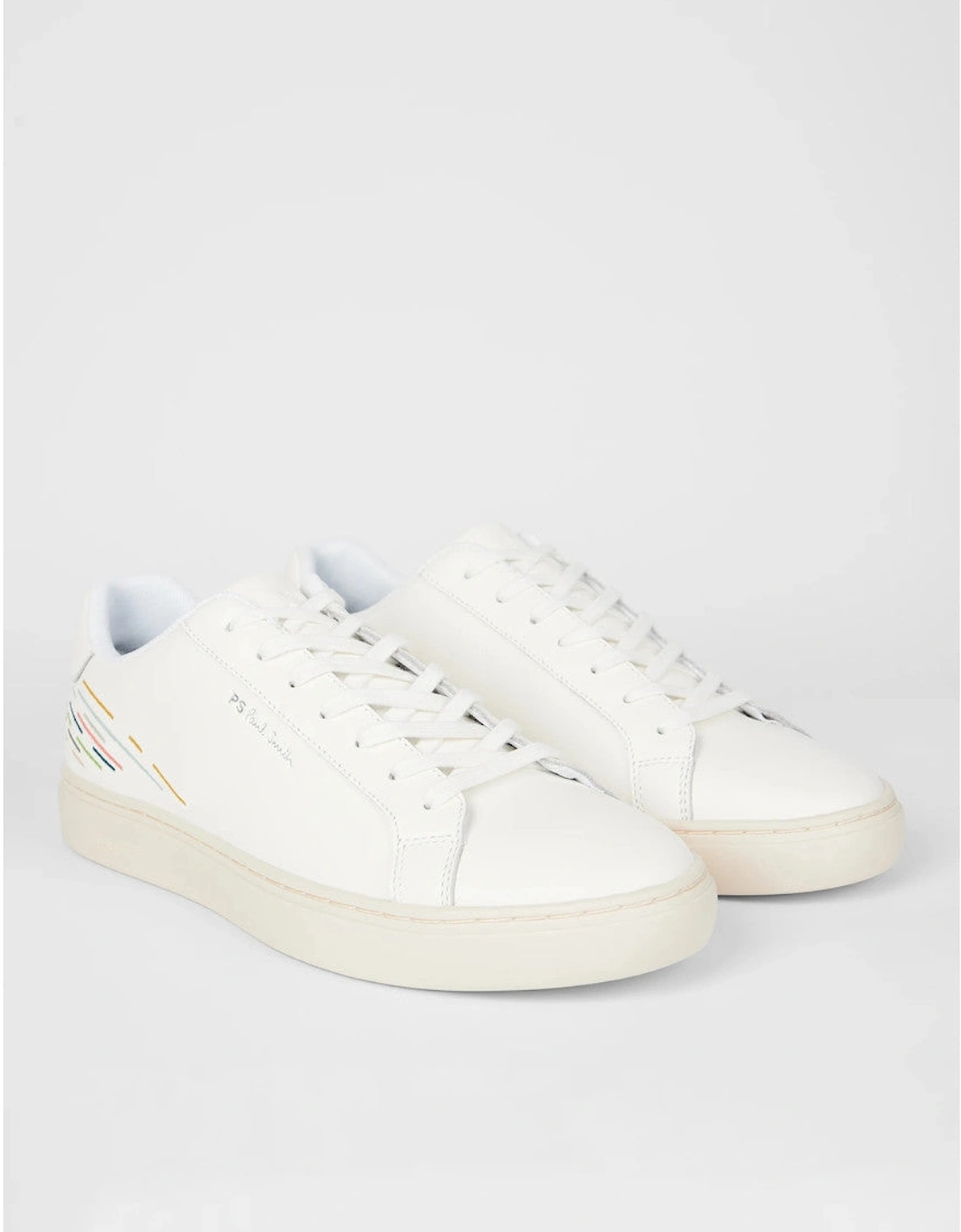 PS Rex Embroidery Trainers 01 WHITE