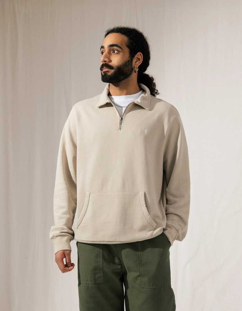 Quarter Zip Loopback Terry Sweatshirt