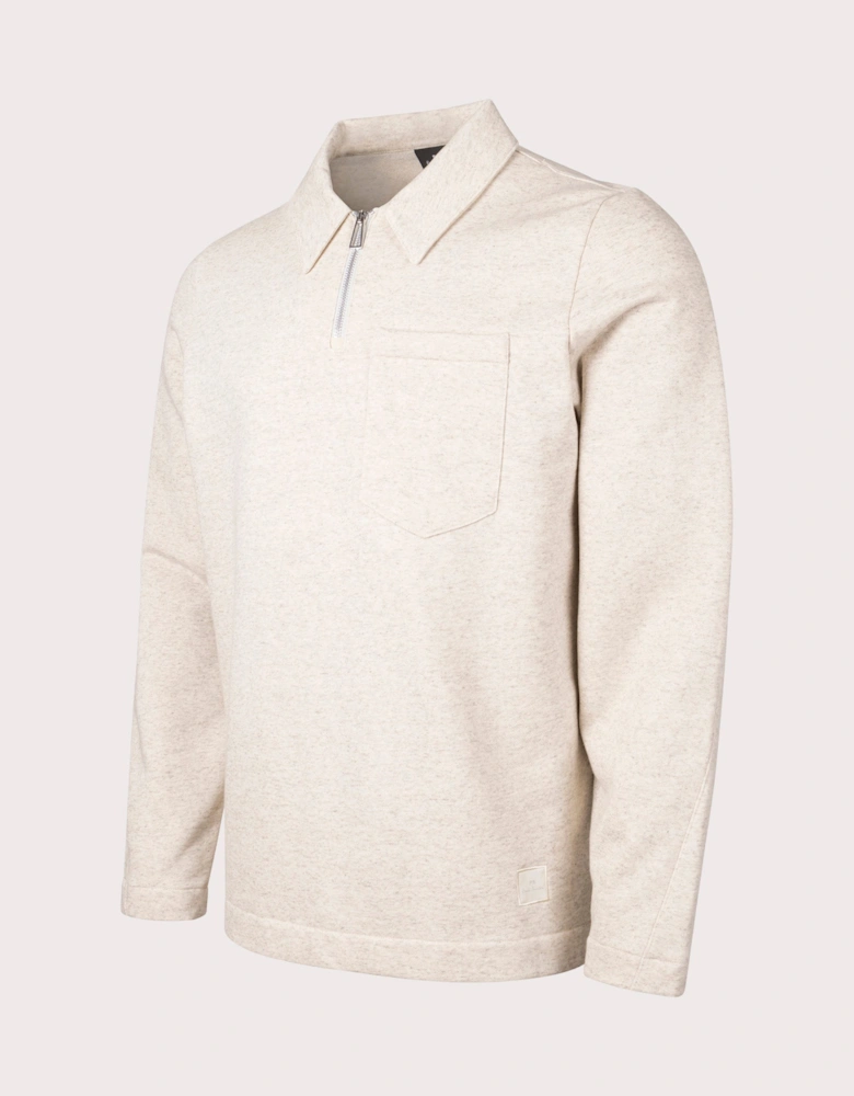 Quarter Zip Pocket Sweatshirt