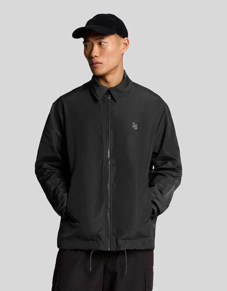 Nylon Emblem Coach Jacket