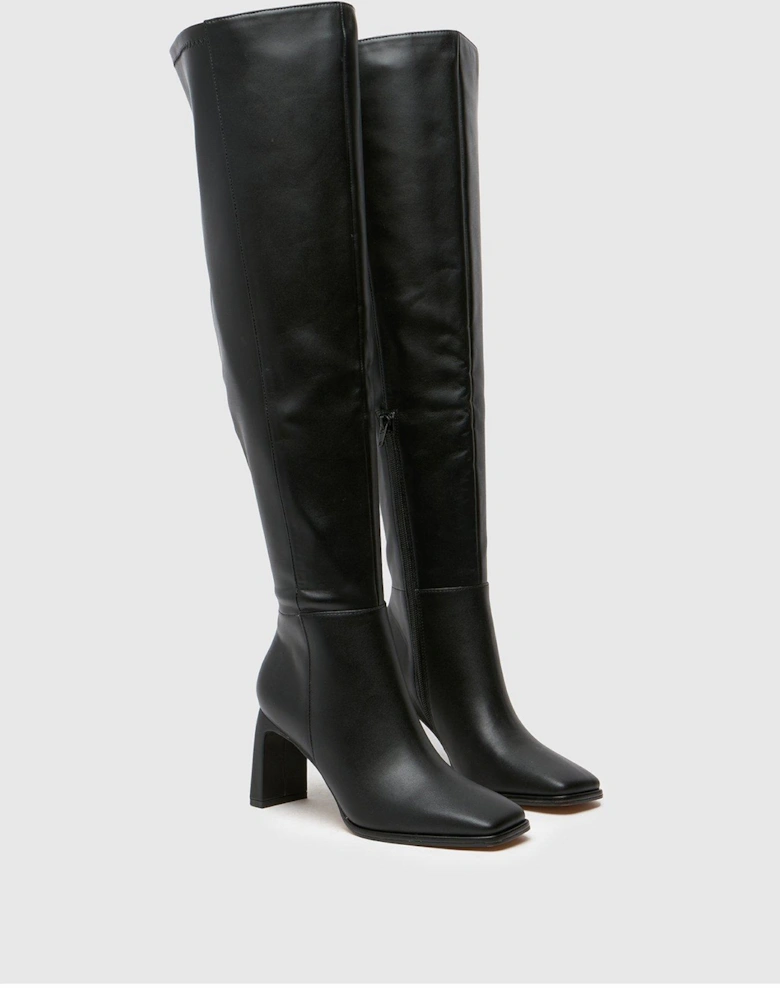 Dulcie Over The Knee Boot - Black