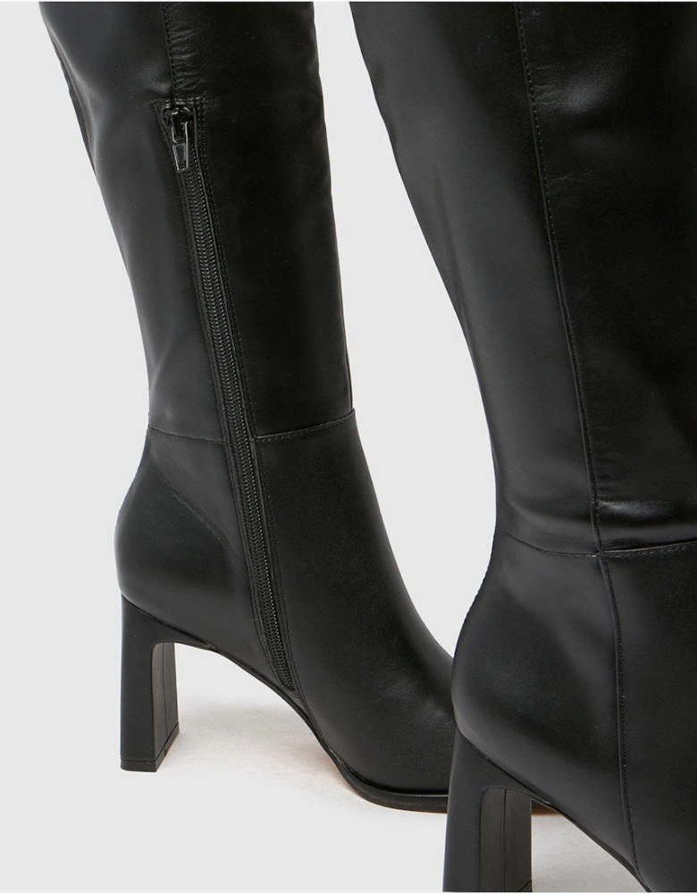 Dulcie Over The Knee Boot - Black