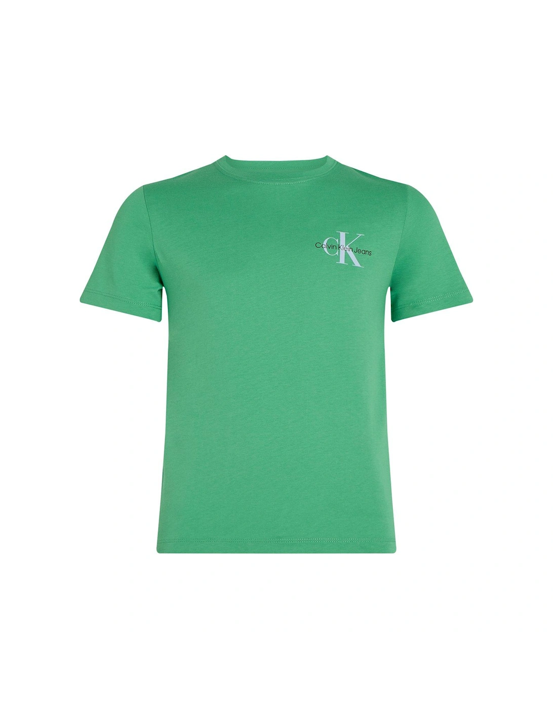 Kids Chest Monologo Short Sleeve T-Shirt - Green