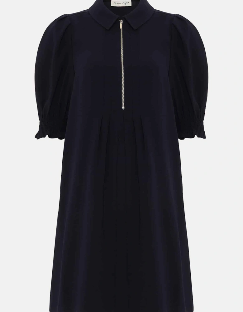 Candice Navy Zip Mini Dress