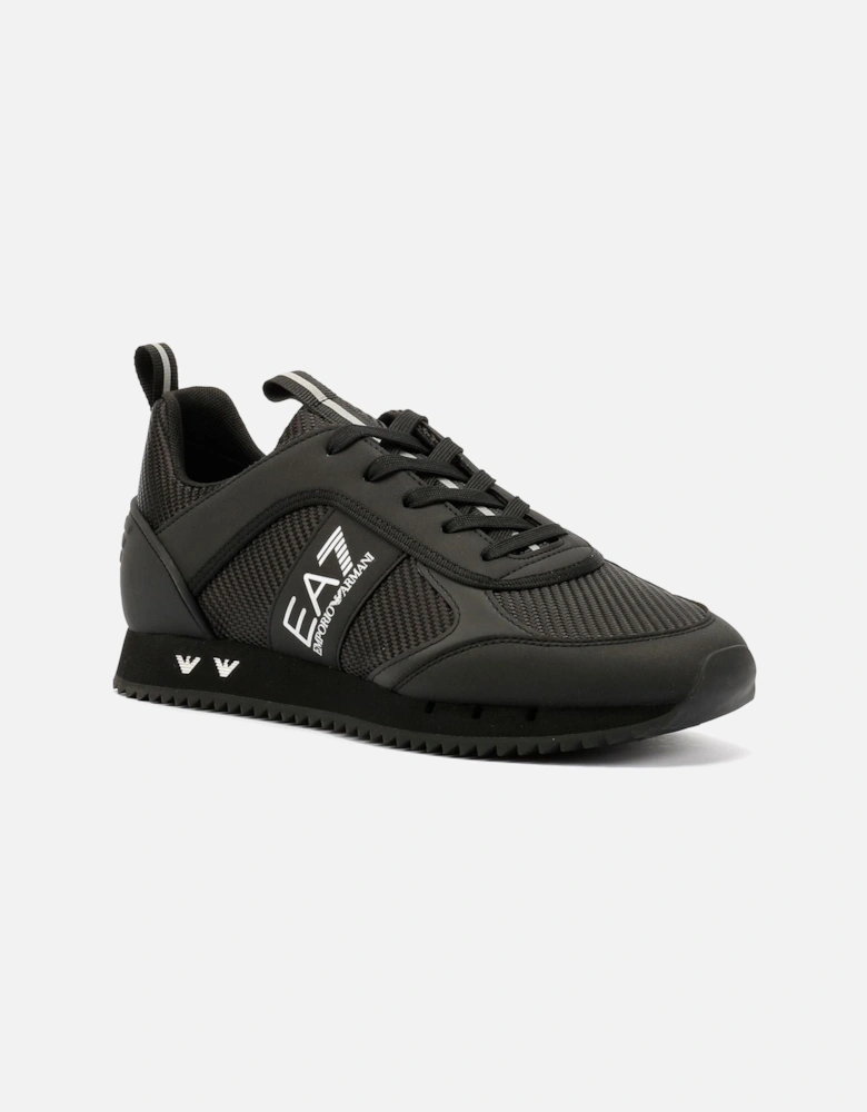 Black & White Carbon Men's Black/Silver Trainers