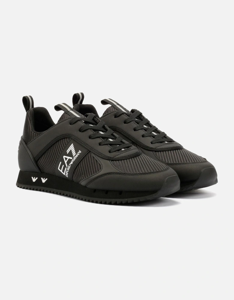 Black & White Carbon Men's Black/Silver Trainers