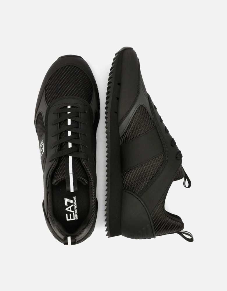 Black & White Carbon Men's Black/Silver Trainers