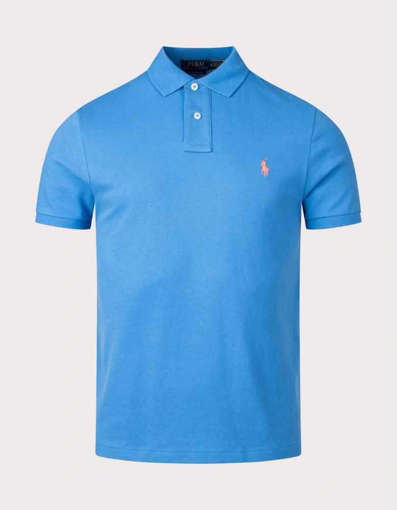 Custom Slim Fit Mesh Polo Shirt