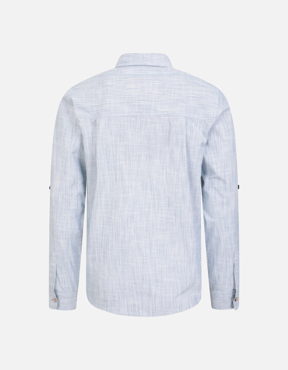 Mens Coconut Textured Long-Sleeved Shirt