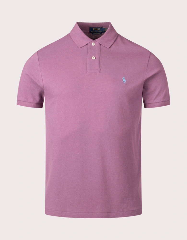 Custom Slim Fit Mesh Polo Shirt