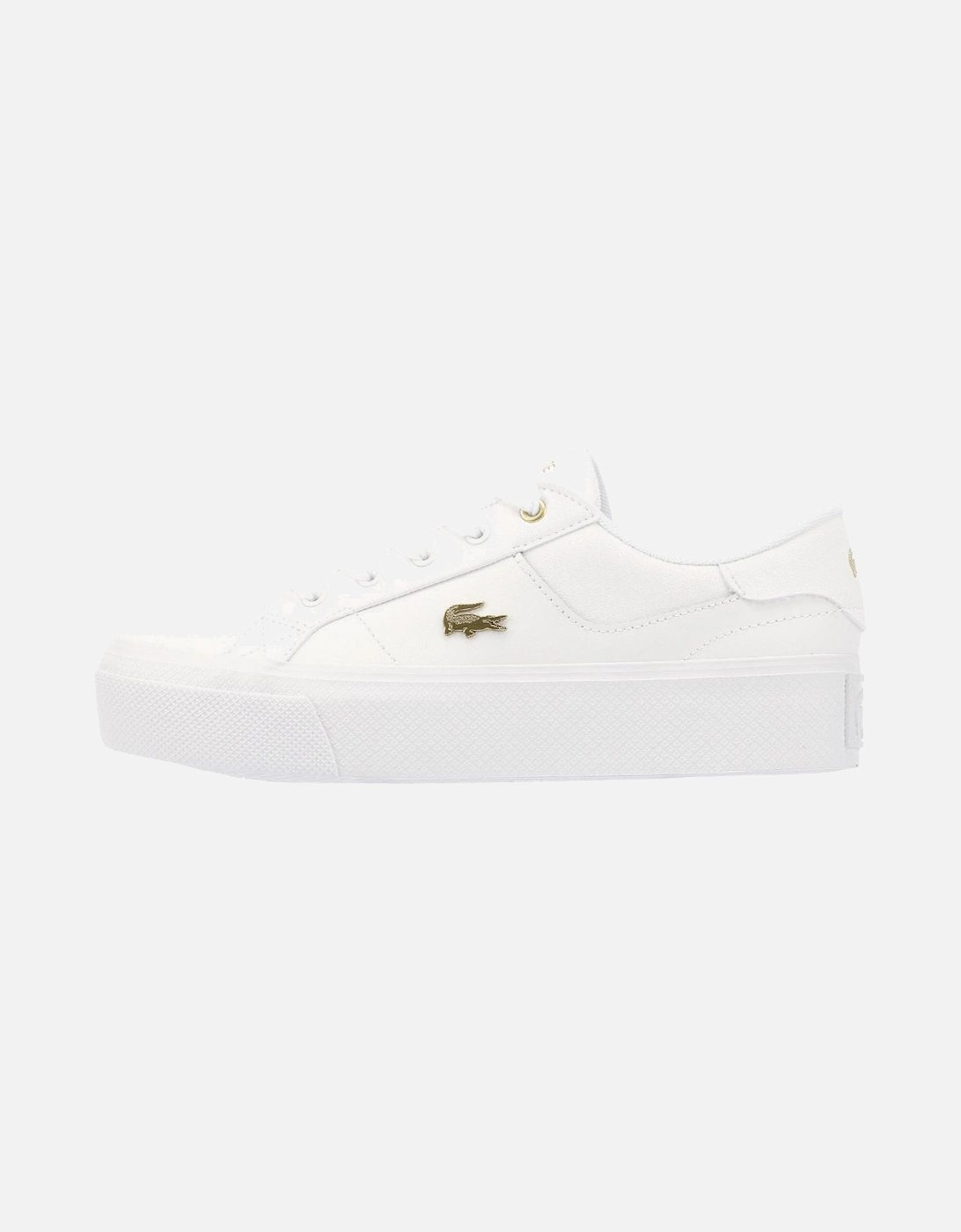 Ziane Platform Leather Women's White Trainers