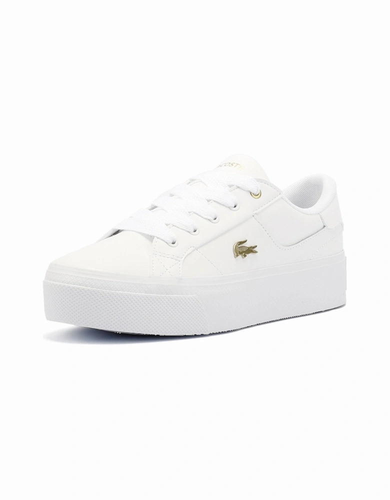 Ziane Platform Leather Women's White Trainers