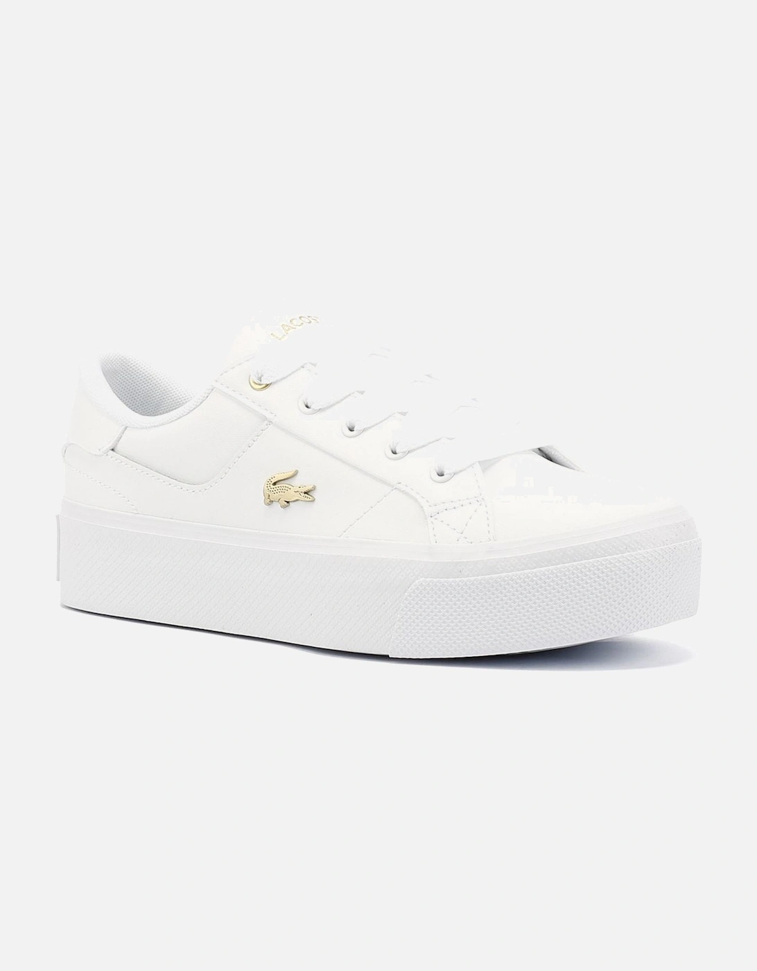 Ziane Platform Leather Women's White Trainers