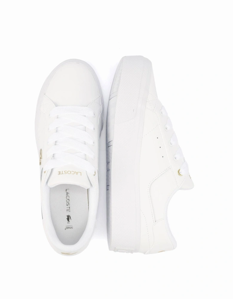 Ziane Platform Leather Women's White Trainers