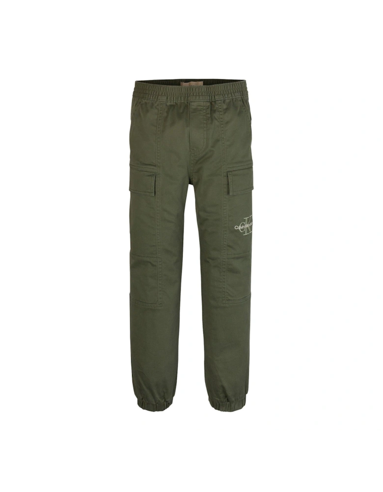 Boys Essential Woven Cargo Pants - Khaki