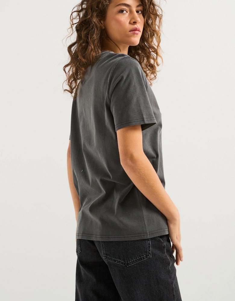 Varisty Logo Oversized T-Shirt - Black