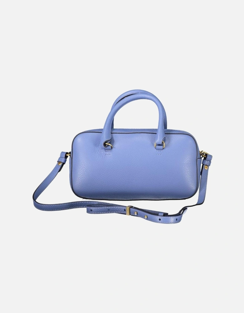 Beat Soft Leather Handbag with Adjustable Strap Women - Light Blue