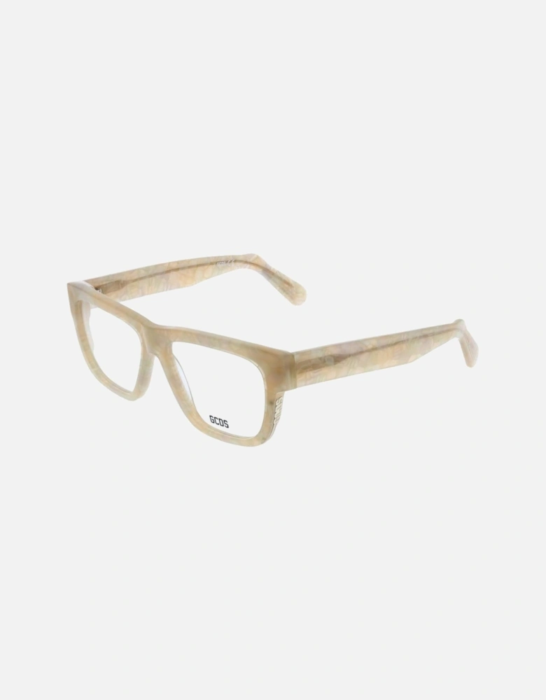Rectangle Full-Rim Acetate Frame Glasses Unisex - White