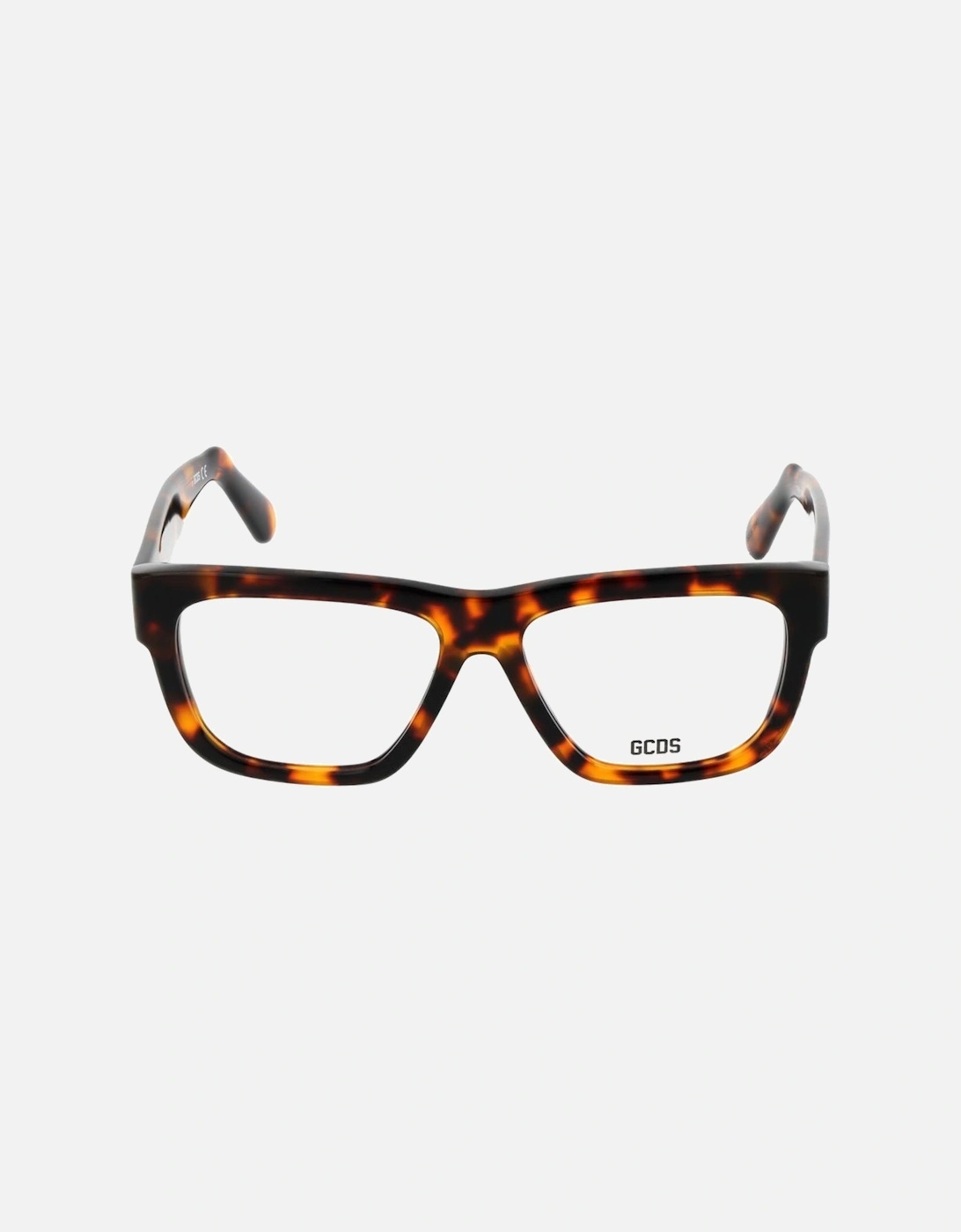 Acetate Rectangle Full-Rim Glasses with Demo Lenses Unisex - Brown