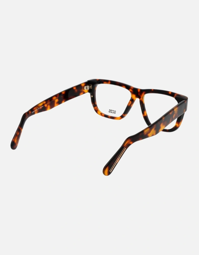 Acetate Rectangle Full-Rim Glasses with Demo Lenses Unisex - Brown