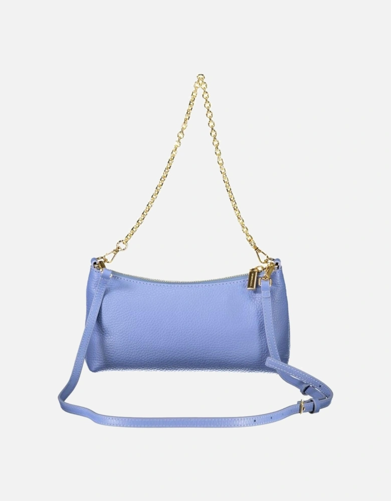 Aura Leather Bag with Chain Handle Women - Light Blue Handbags